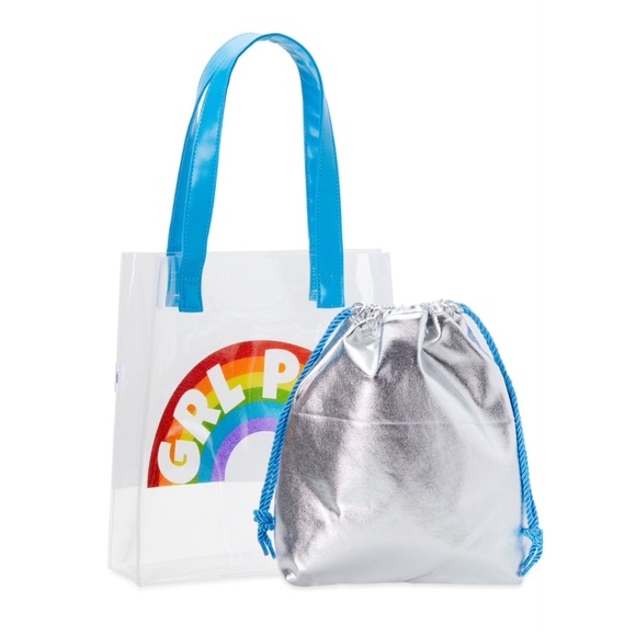 Wonder Nation Women's GRL PWR 11" Clear Tote, backpack & Water Bottle NEW - Picture 13 of 15
